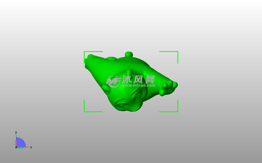 大熊猫模型俯视图