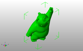 大熊猫模型斜视图