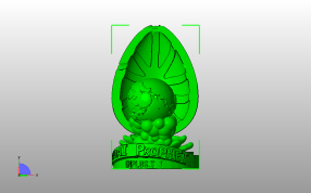 地球仪模型主视图