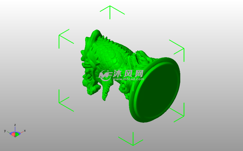 东海龙王模型斜视图