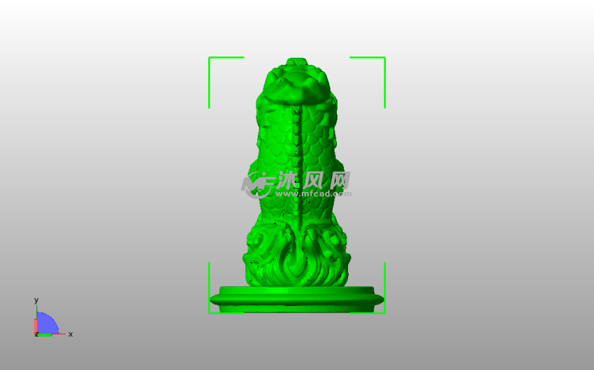 东海龙王模型后视图