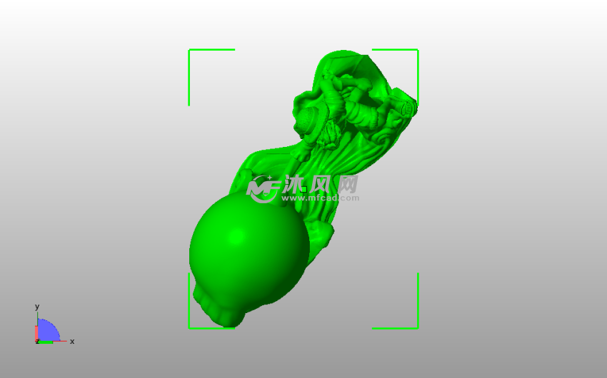 海贼王-路飞模型俯视图