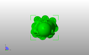 猴子元宝模型俯视图