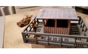 机场控制塔侧视图