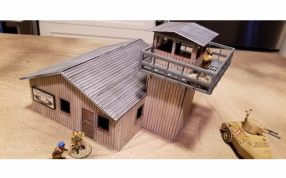 机场控制塔斜视图