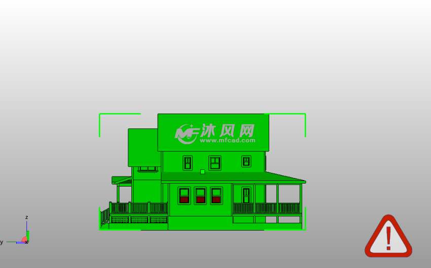 卡茨基尔房子侧视图