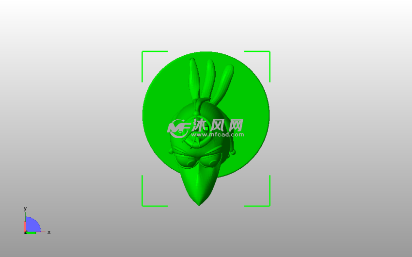 卡通尼奥模型俯视图