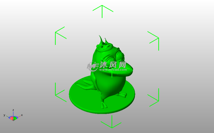 卡通尼奥模型斜视图