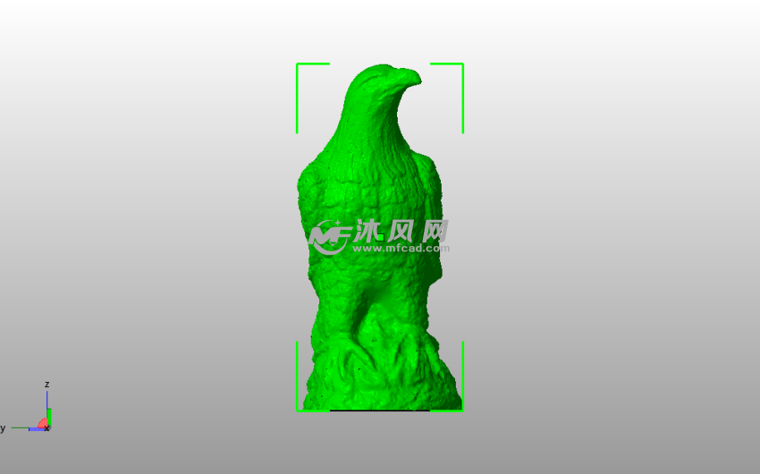 老鹰3D模型主视图