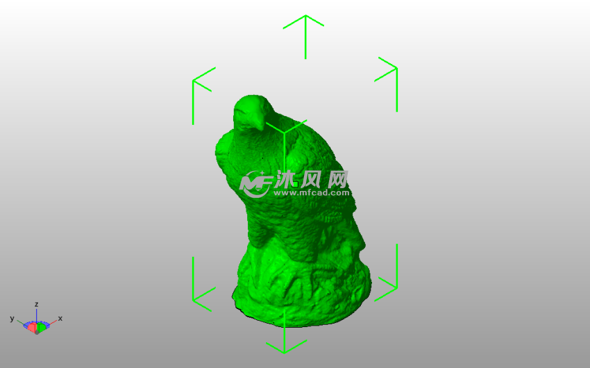 老鹰3D模型斜视图