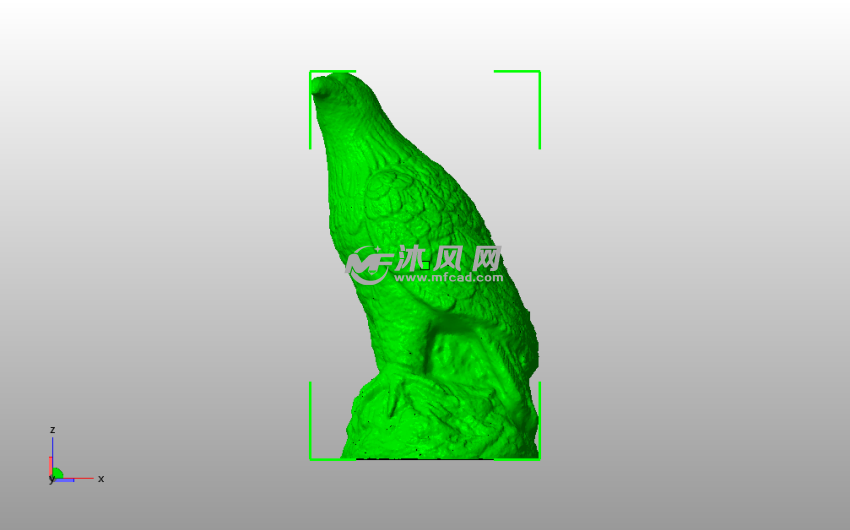 老鹰3D模型侧视图