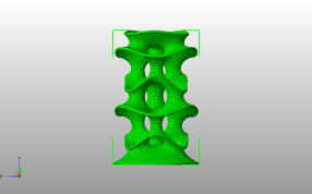  镂空笔筒模型主视图