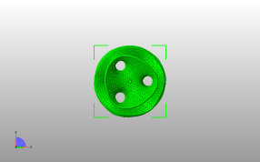  镂空笔筒模型俯视图
