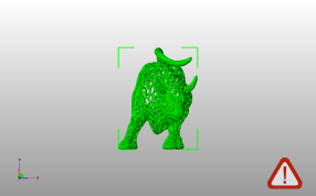 镂空金牛模型主视图