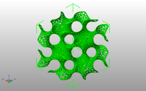 镂空立方体斜视图