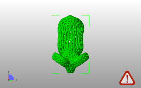 镂空绵羊3D模型俯视图