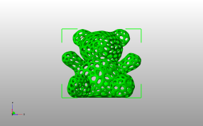 镂空泰迪熊主视图