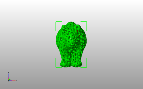 镂空犀牛模型主视图