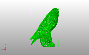 镂空鹰模型侧视图