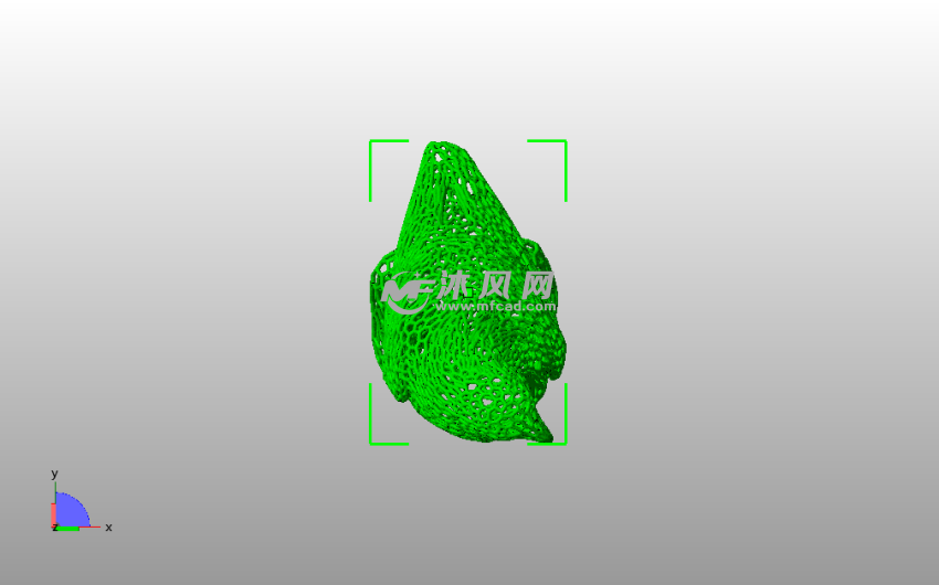 镂空鹰模型俯视图