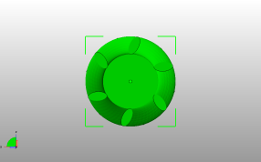 螺旋笔筒模型俯视图