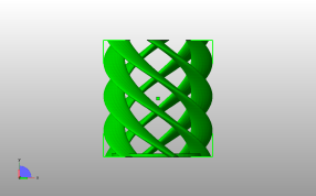 螺旋笔筒模型主视图
