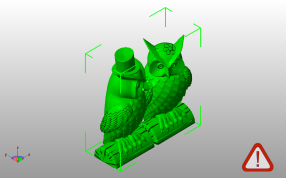 猫头鹰情侣斜视图