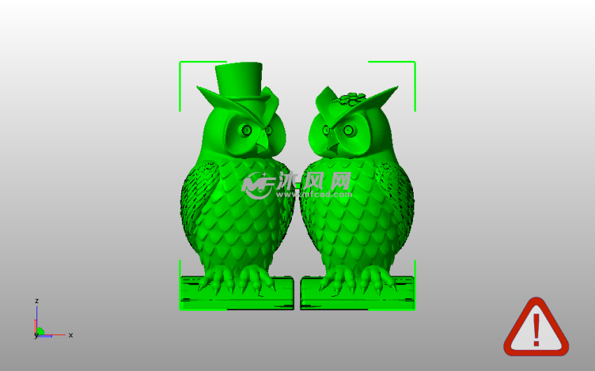 猫头鹰情侣主视图