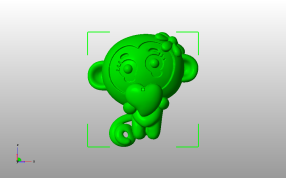 美女猴子模型主视图