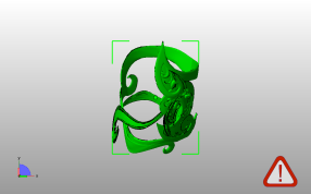  女神头饰模型俯视图