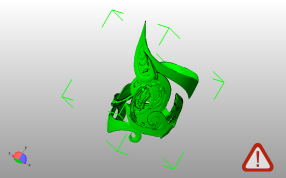  女神头饰模型斜视图