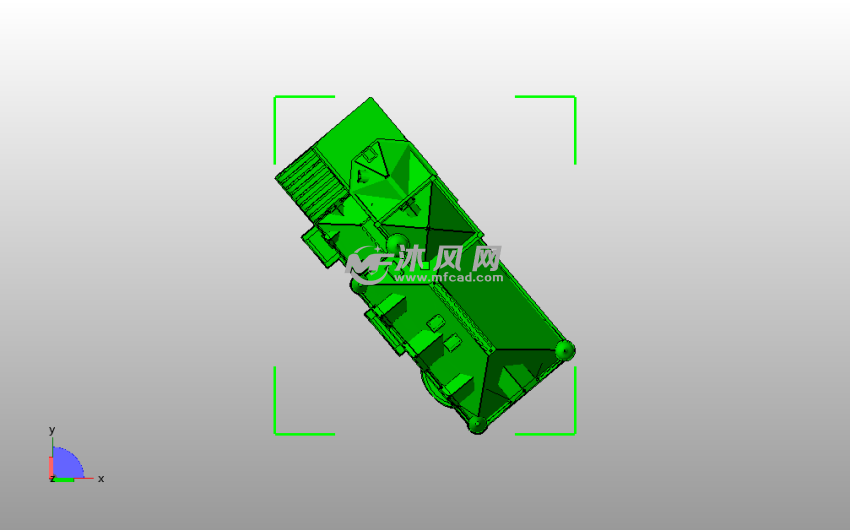 欧洲城堡模型俯视图