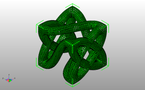 曲折立方模型斜视图