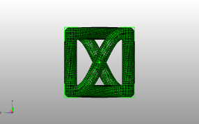 曲折立方模型侧视图