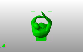 人形笔筒模型俯视图