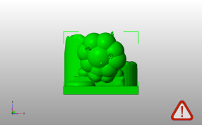 狮子孔雀笔筒主视图