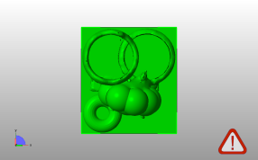 狮子孔雀笔筒俯视图