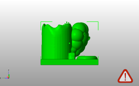 狮子孔雀笔筒侧视图