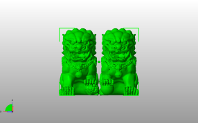 石狮子模型主视图