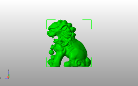 石狮子模型侧视图