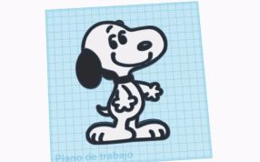 史努比钥匙链打印图