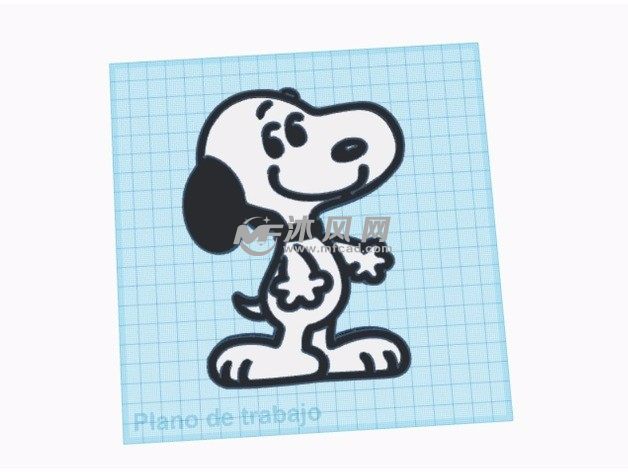 史努比钥匙链打印图