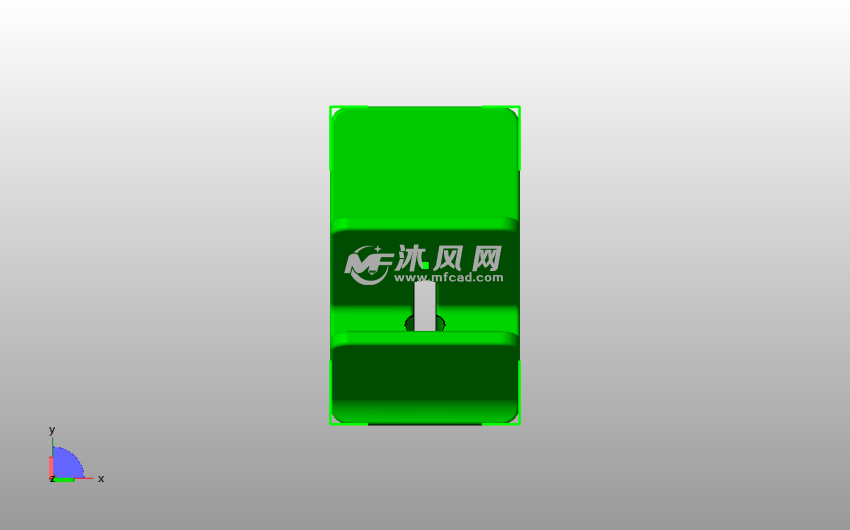 手机支架模型俯视图