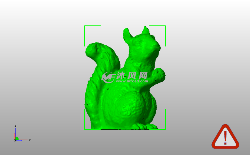 守护松鼠模型主视图