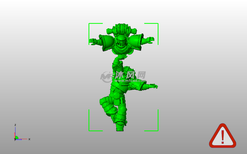 太空人模型主视图