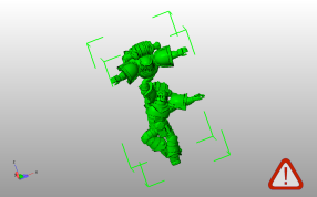 太空人模型斜视图