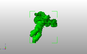 太空战士模型侧视图