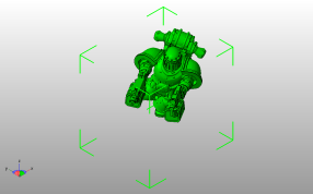 太空战士模型斜视图