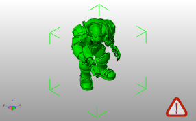 外太空战士模型斜视图