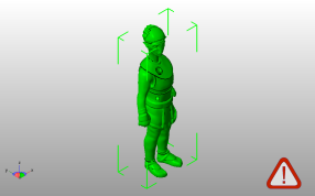 外星人模型斜视图